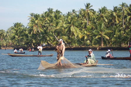 Fishermen near Coconut Island.